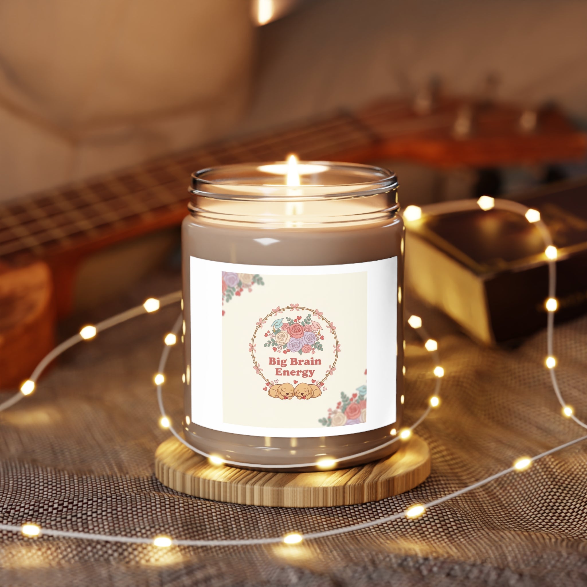 Big Brain Energy Puppies Scented Candle