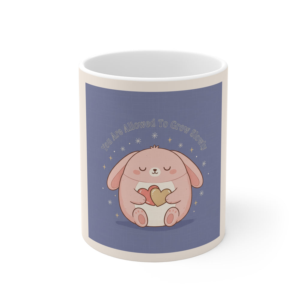 Rabbit Mug 11oz – You Are Allowed to Grow Slowly