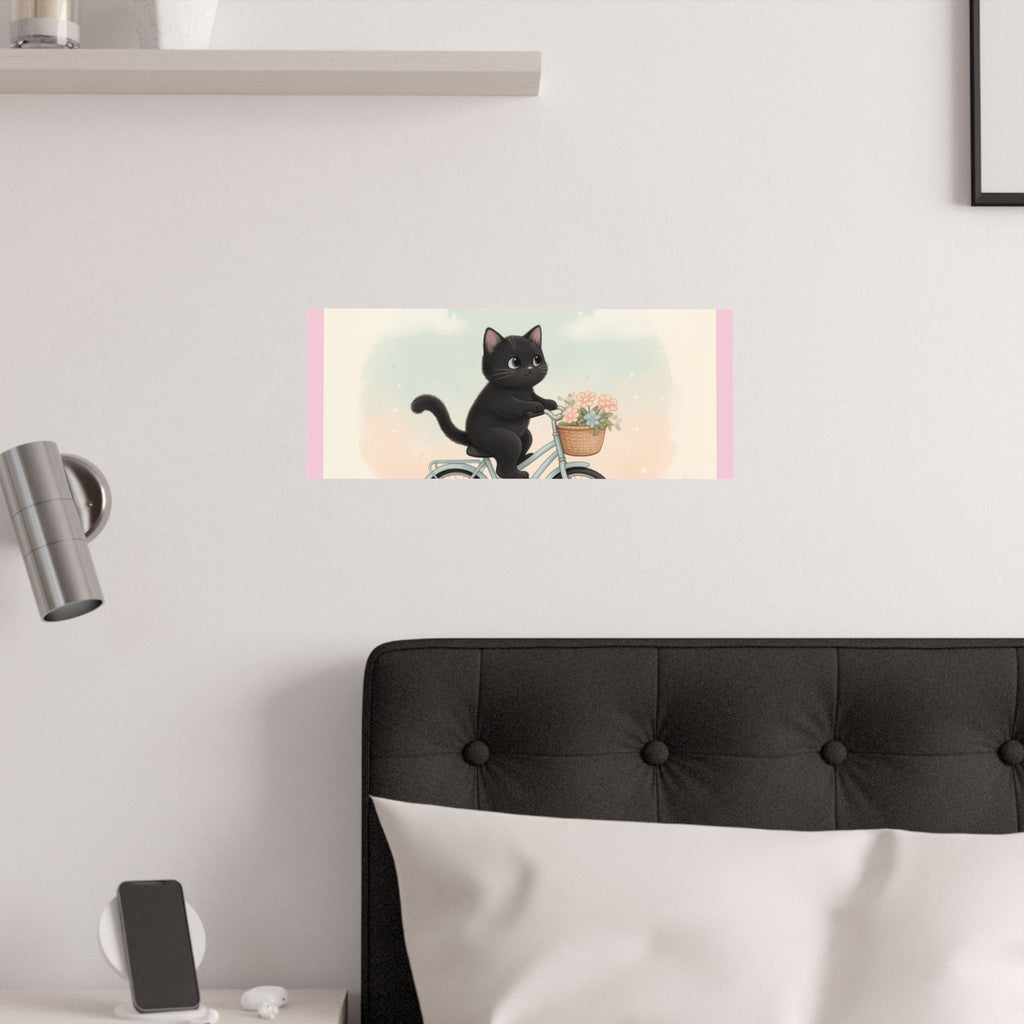 "Design" Black Cat Poster | College Girl Gift | Fashion | KayKay Classics