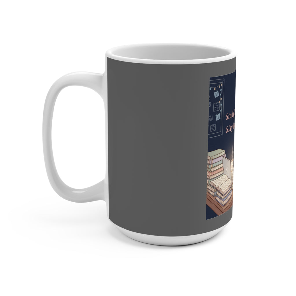 Rabbit Mug 15oz – Study Now, Slay Later