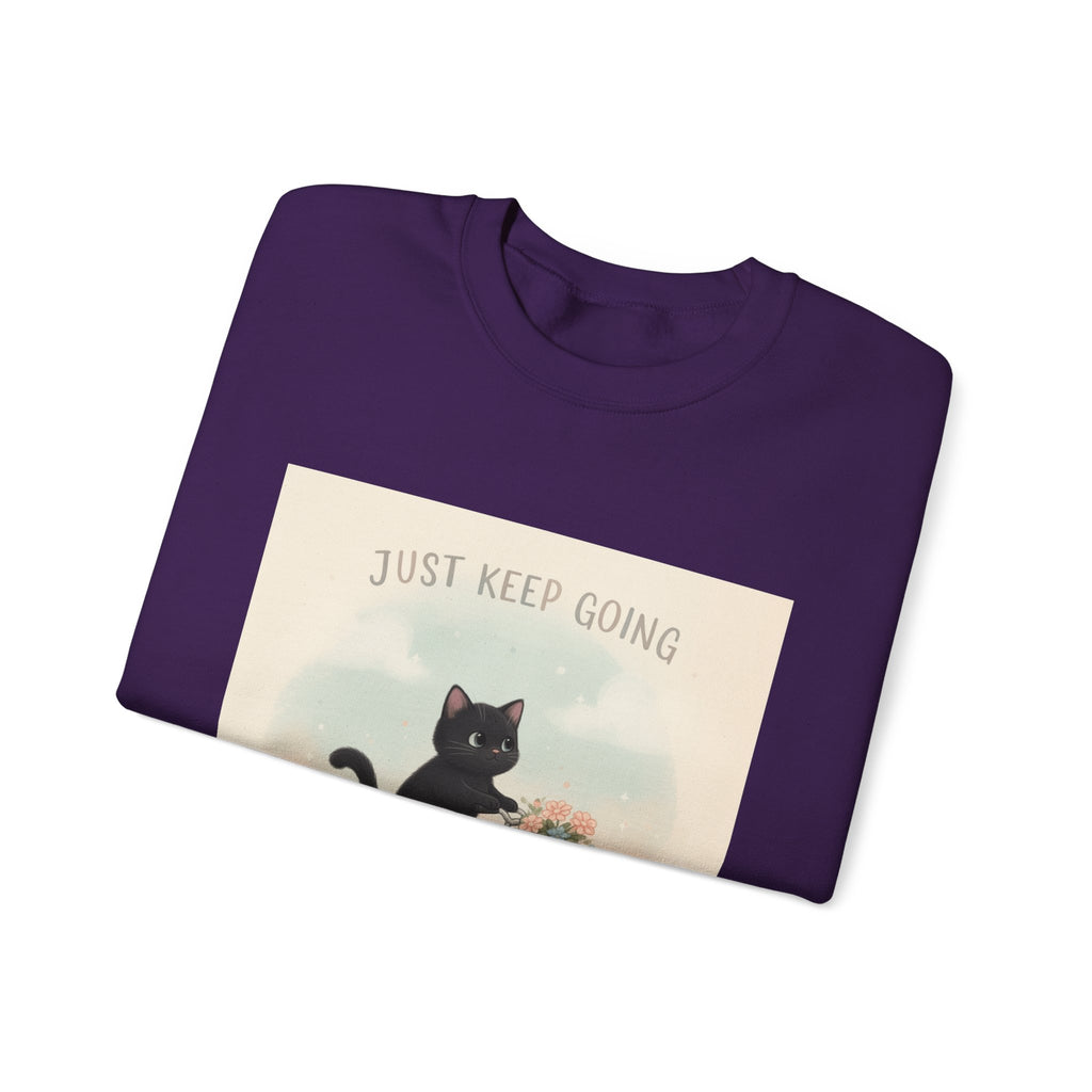 "Design" Black Cat Crewneck | College Girl Gift | Fashion | KayKay Classics