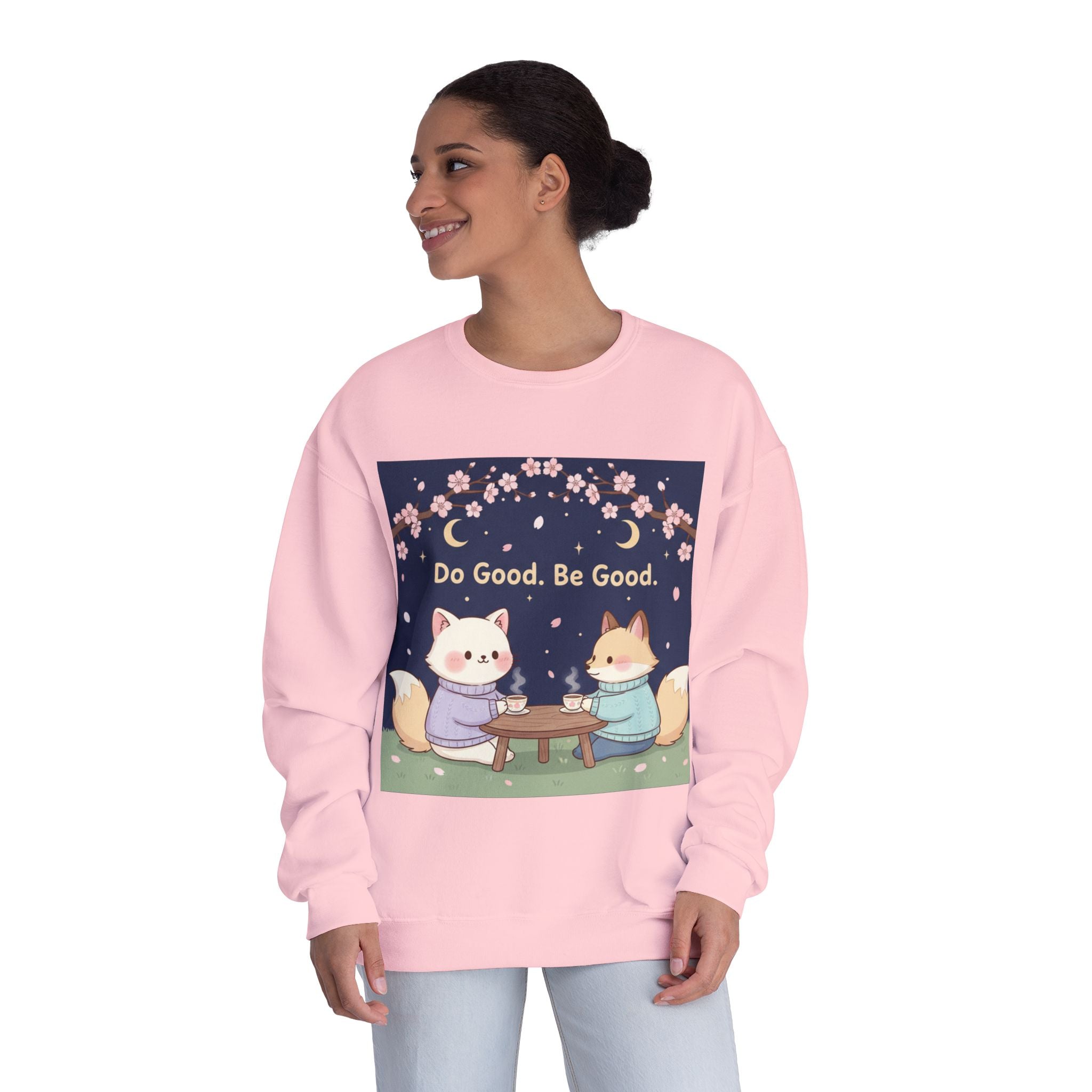 Cat Crewneck Sweatshirt – Do Good Be Good