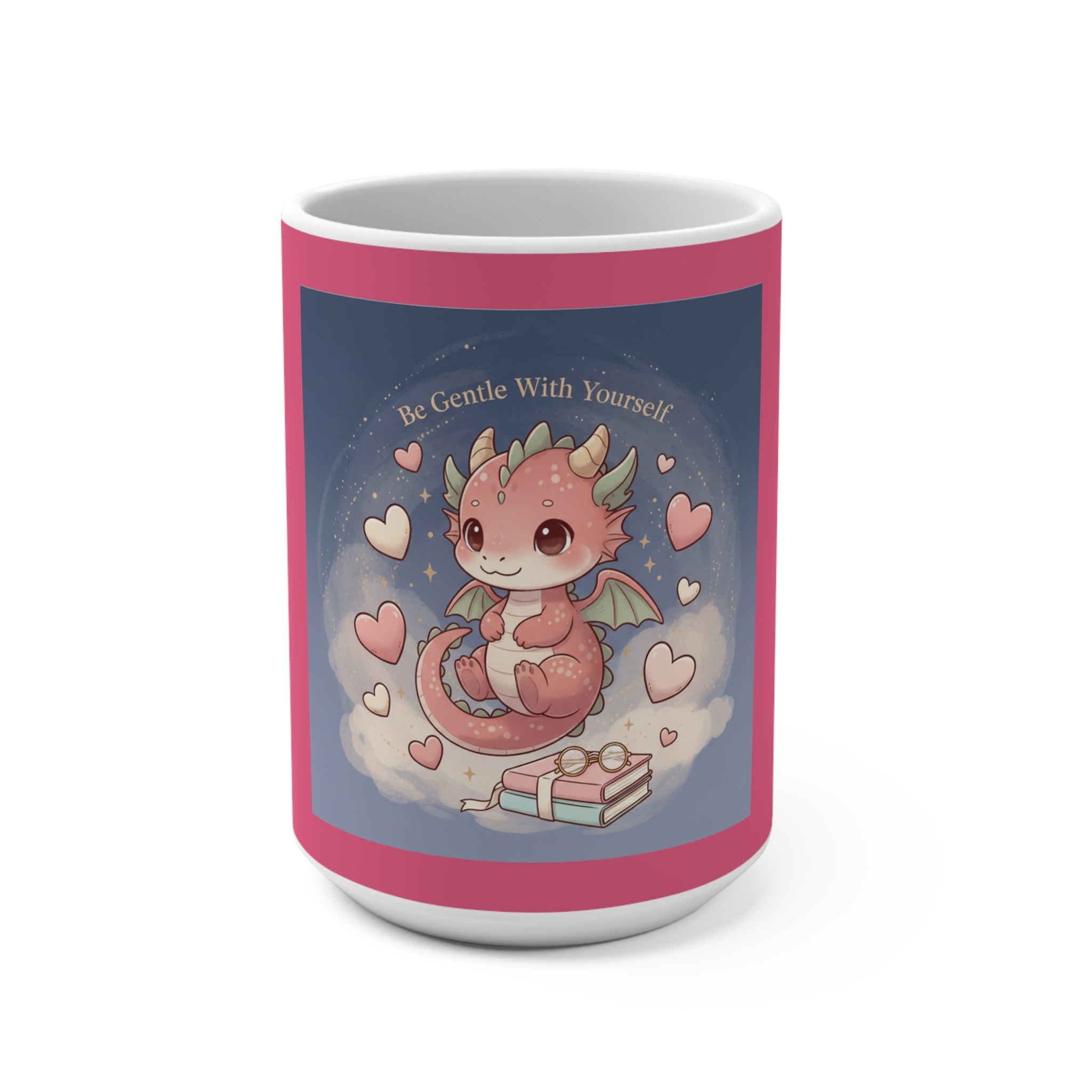 Cats With Glasses Mug 15oz – Be Gentle With Yourself