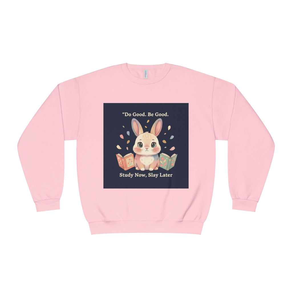 Bunny Crewneck Sweatshirt – Do Good Be Good Study Now Slay Later