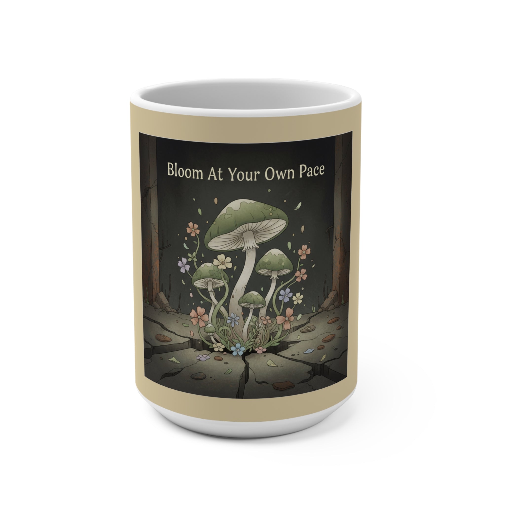 Black Cat Mug 15oz – Bloom at Your Own Pace
