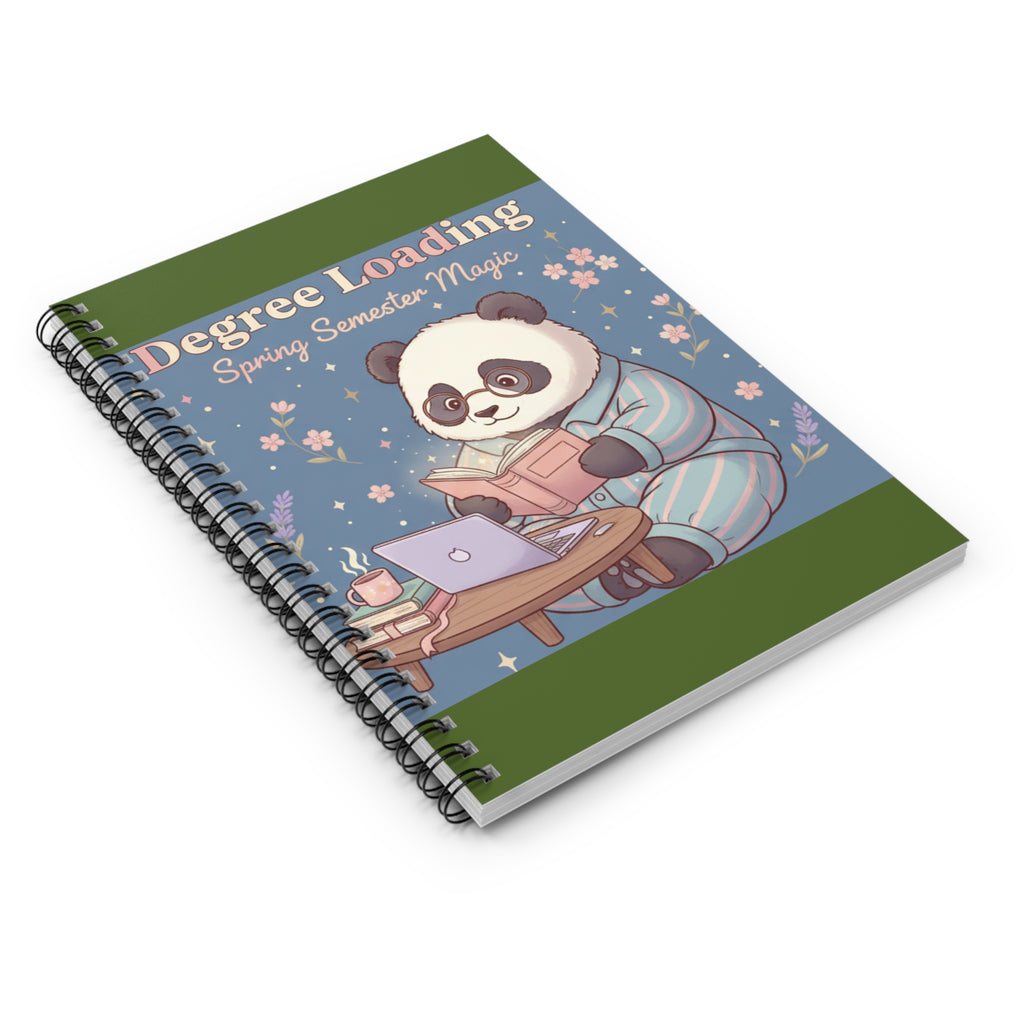 Panda Spiral Notebook – Degree Loading Spring Semester Magic
