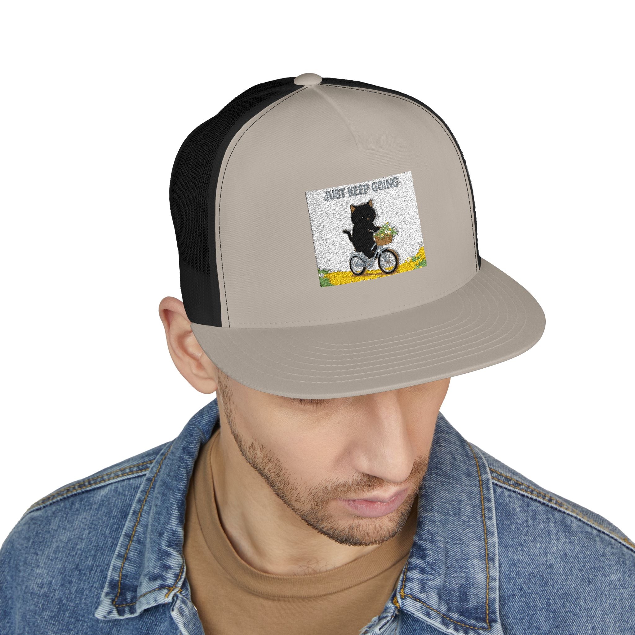 JUST KEEP GOING Trucker Cap