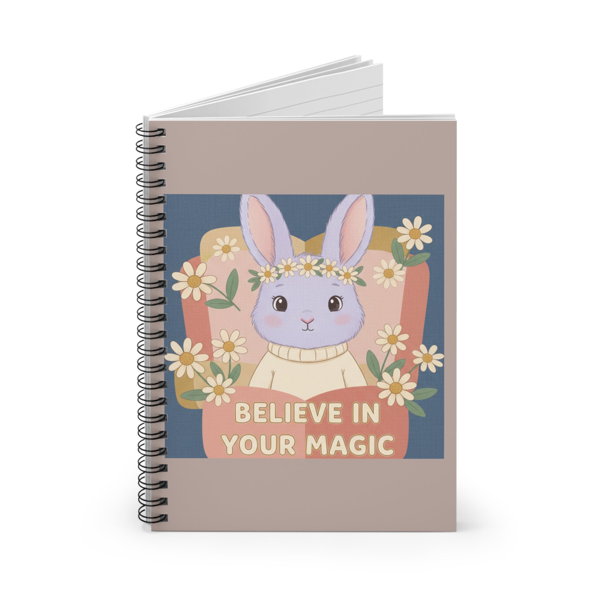 Bunny Spiral Notebook – Believe in Your Magic