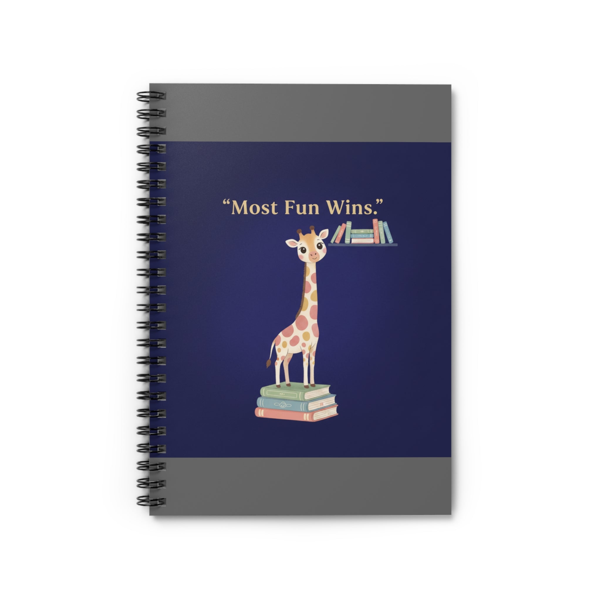 Giraffe Spiral Notebook – Most Fun Wins