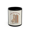 STUDY NOW, SLAY LATER Giraffe Black Mug 11oz
