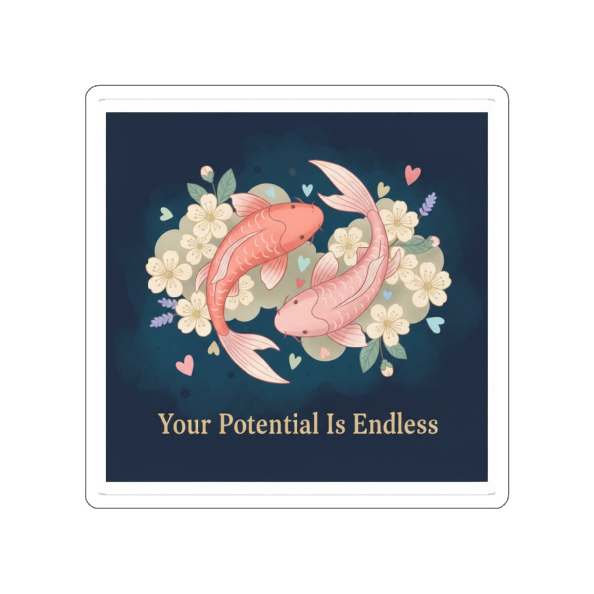 Koi Die-Cut Sticker – Your Potential is Endless