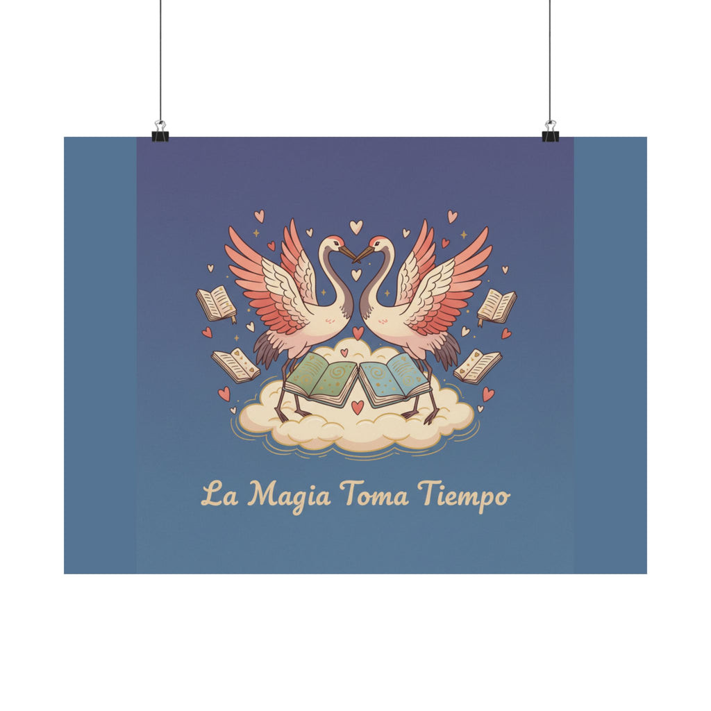 La Magia Toma Tiempo Flamingo Poster