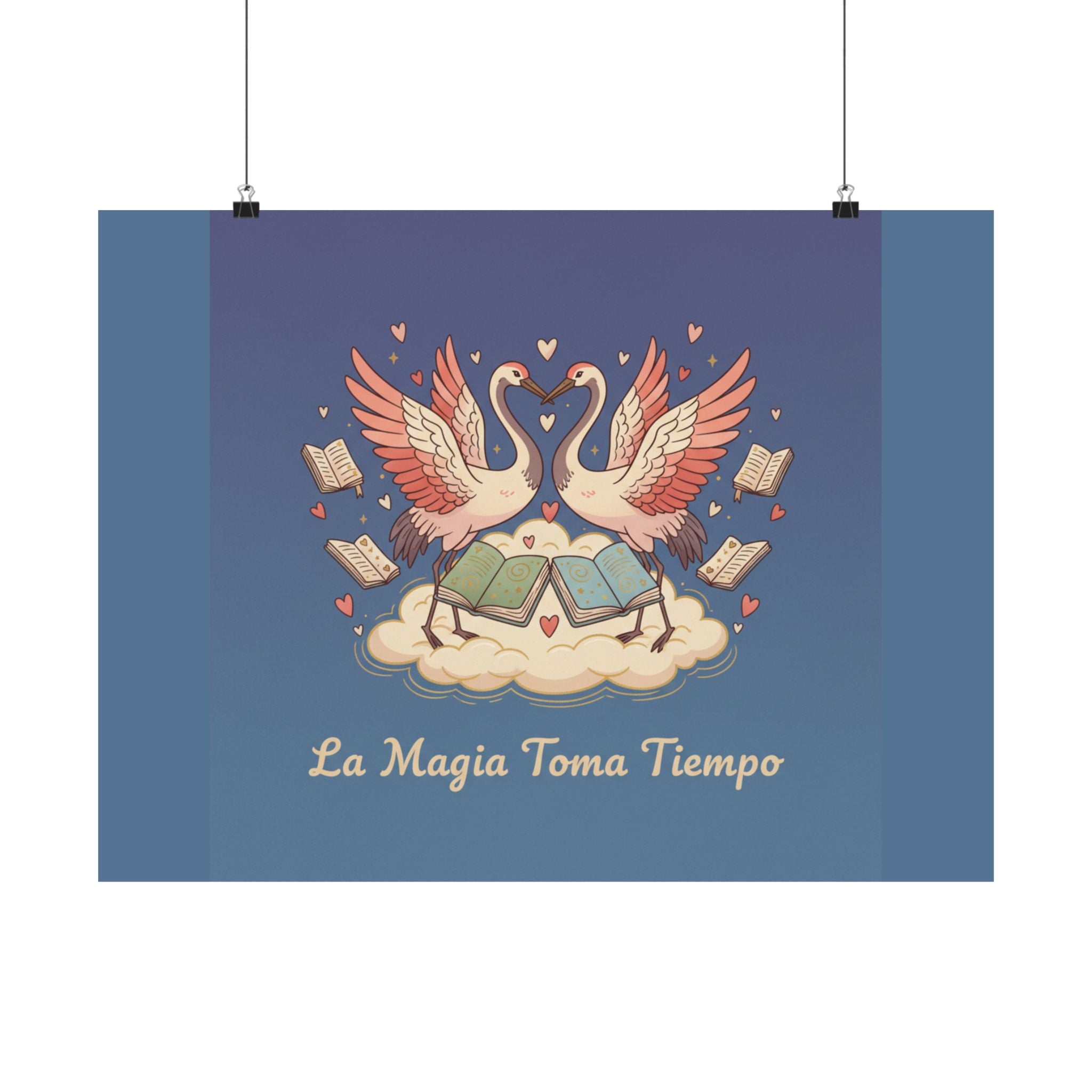 La Magia Toma Tiempo Flamingo Poster