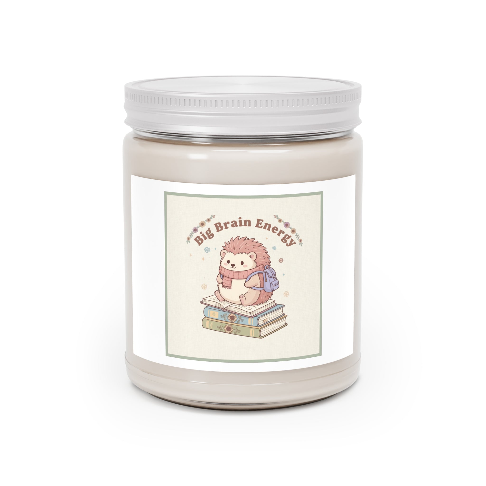 Big Brain Energy Hedgehog Scented Candle