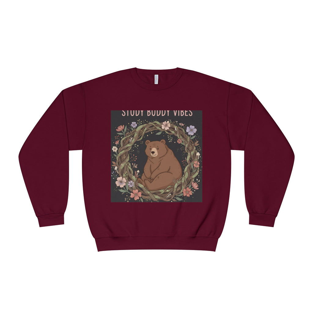 Bear Crewneck Sweatshirt – Study Buddy Vibes