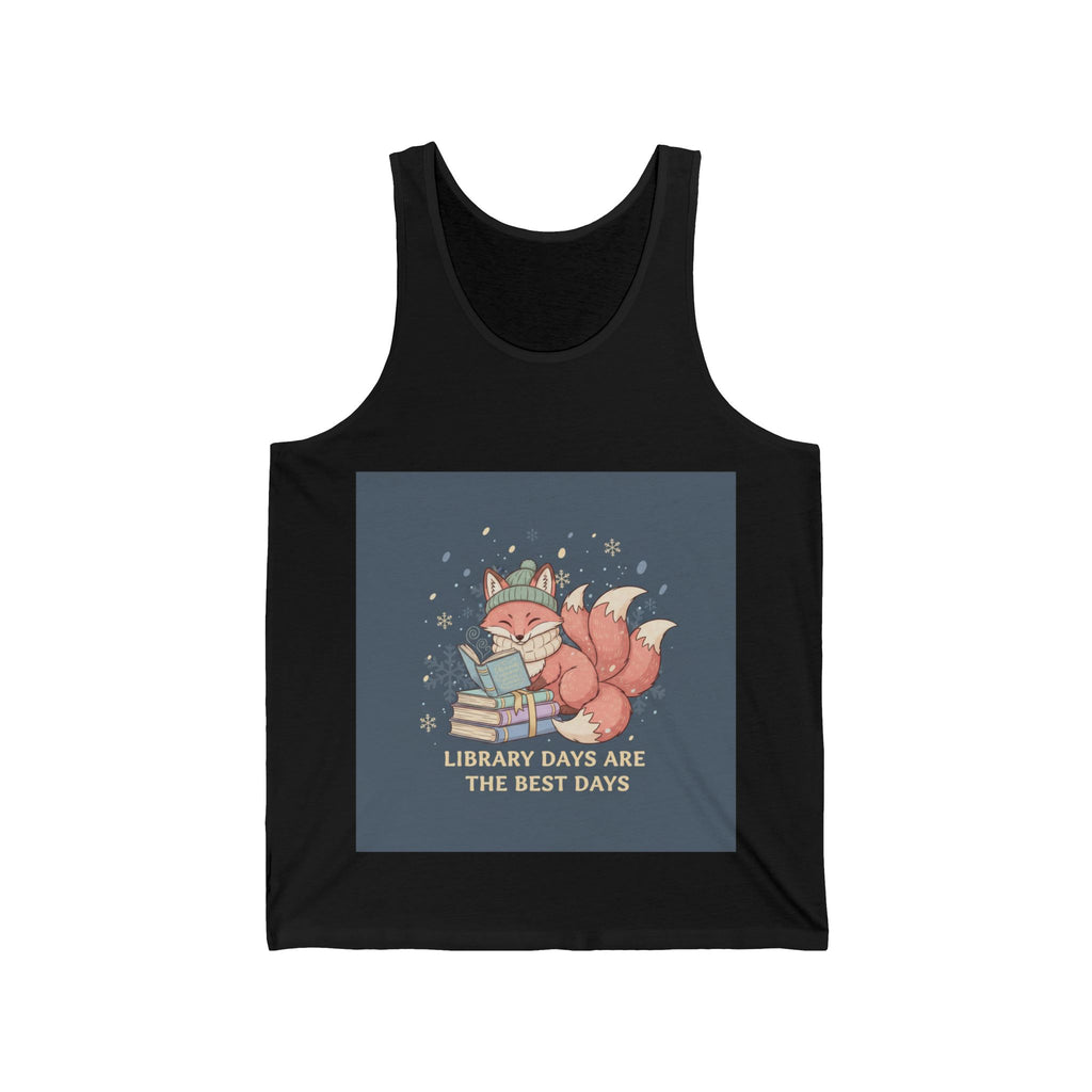 LIBRARY DAYS ARE THE BEST DAYS Fox Tank Top