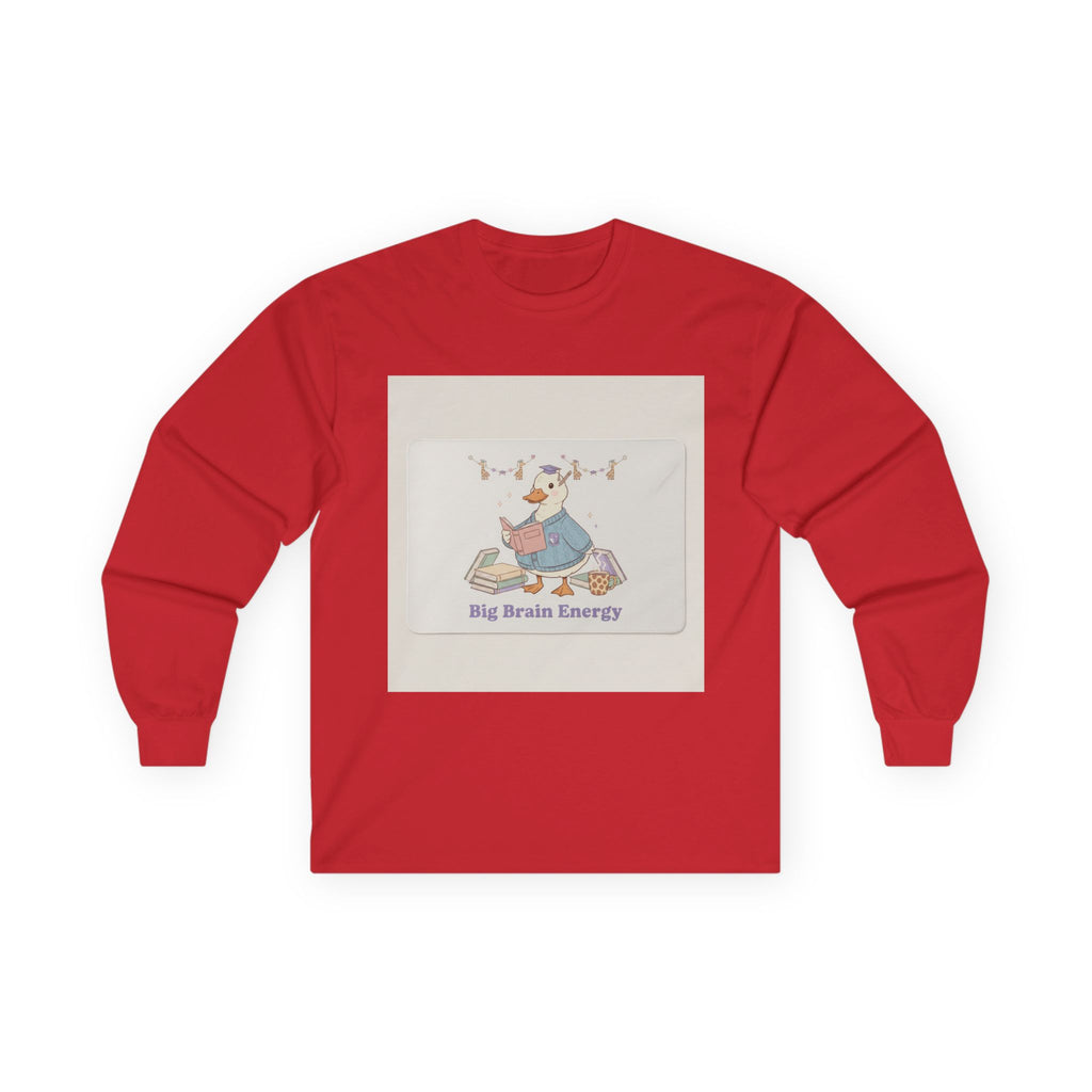 Big Brain Energy Duck Long Sleeve Tee