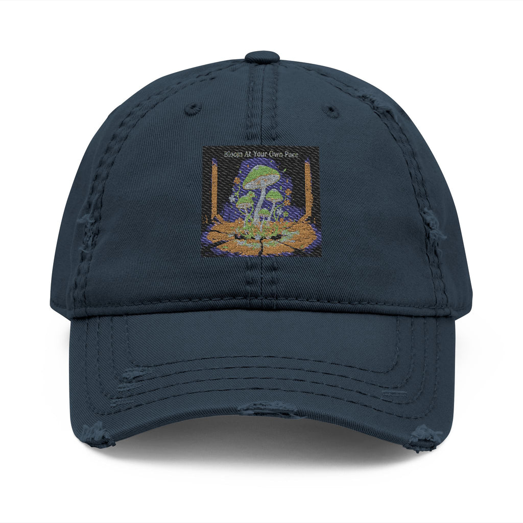 Black Cat Dad Hat – Bloom at Your Own Pace