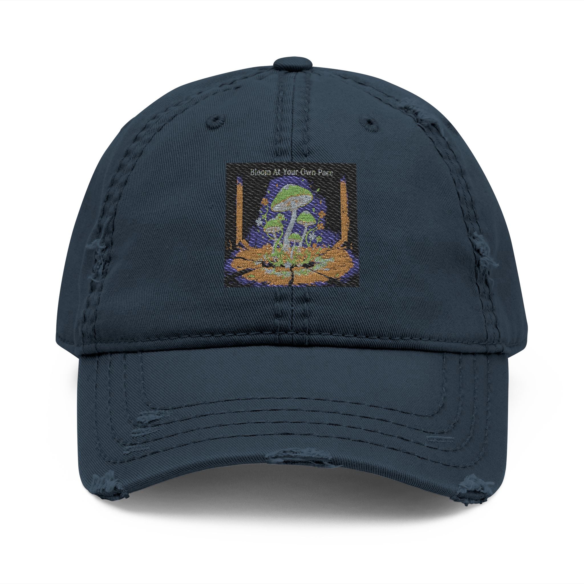 Black Cat Dad Hat – Bloom at Your Own Pace