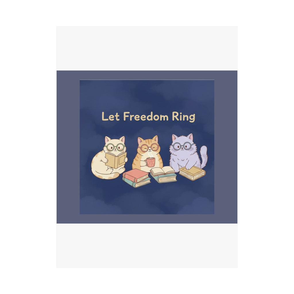 Cats With Glasses Poster – Let Freedom Ring