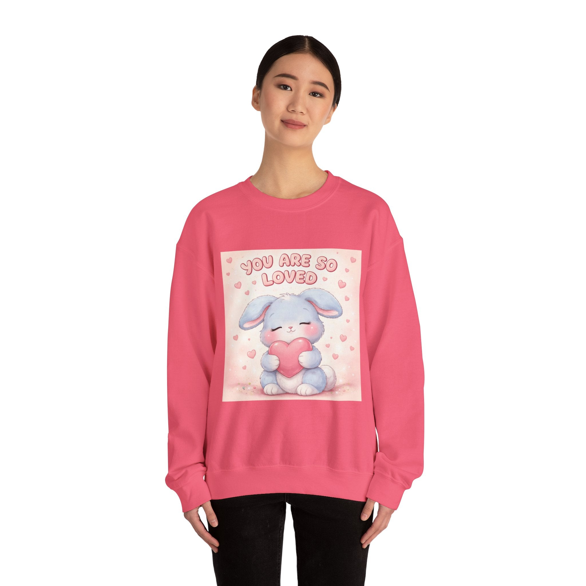 "YOU ARE SO LOVED" Black Cat Crewneck | College Girl Gift | Fashion | KayKay Classics