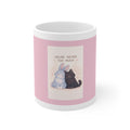 "YOU'RE NEVER TOO MUCH" Black Cat Mug | Trendy Gift for Her | Drinkware | KayKay Classics