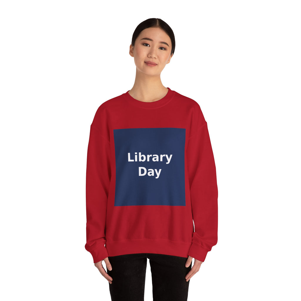 "Library Day" Black Cat Crewneck | College Girl Gift | Fashion | KayKay Classics