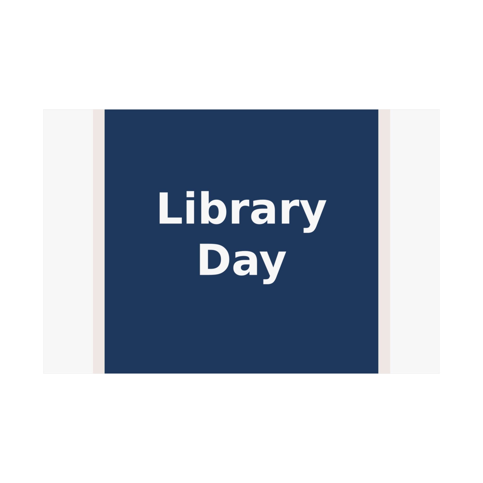 "Library Day" Black Cat Poster | College Girl Gift | Fashion | KayKay Classics