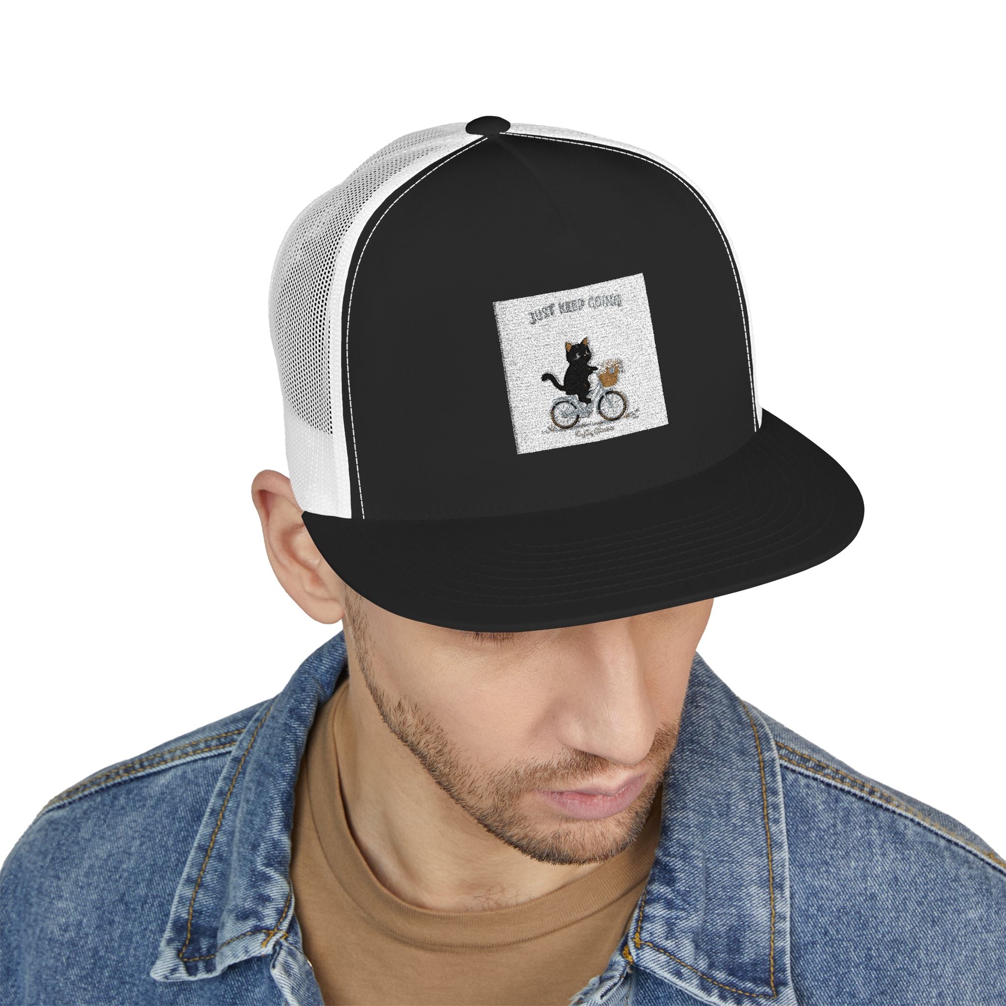 "Design" Black Cat Trucker Cap | College Girl Gift | Fashion | KayKay Classics