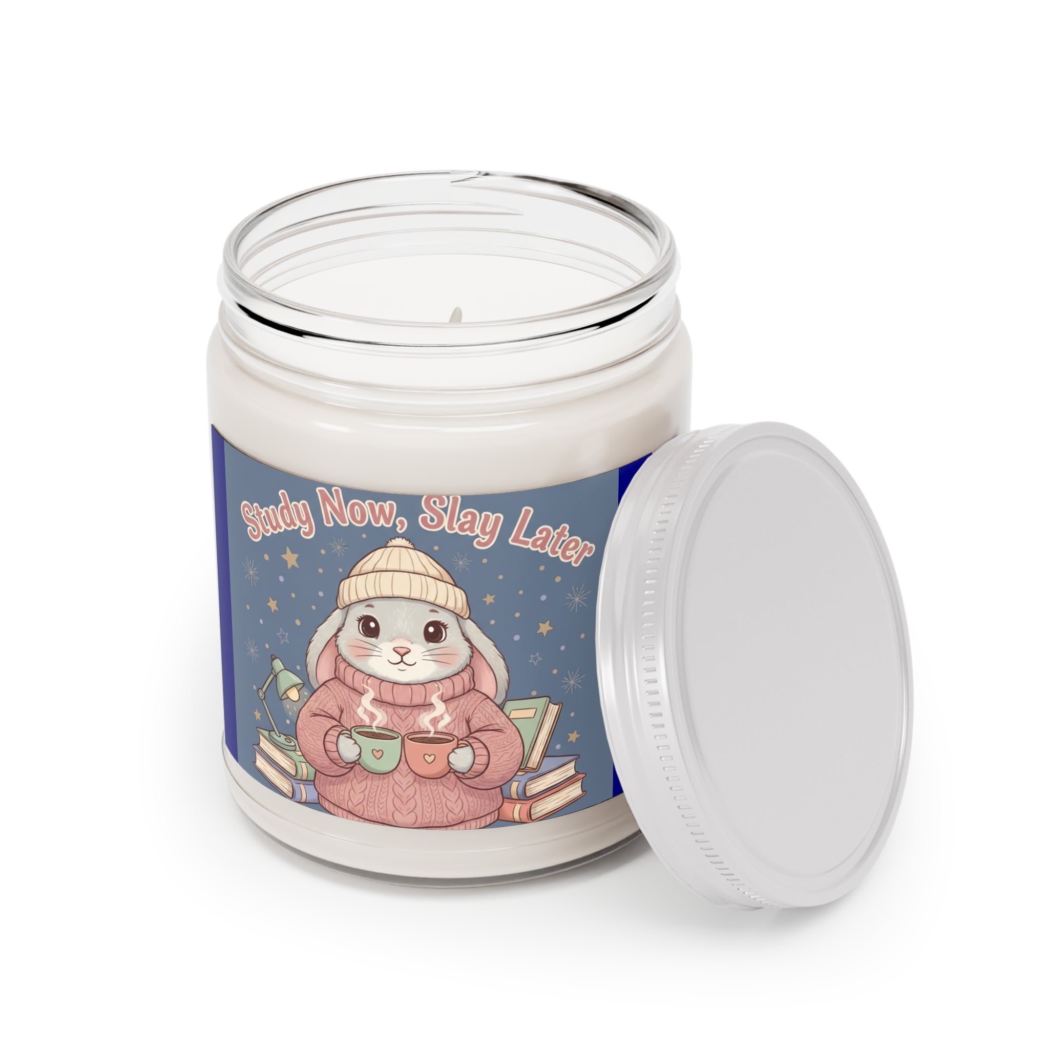 Rabbit Scented Candle – Study Now, Slay Later