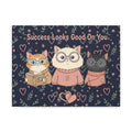 Cats With Glasses Canvas Print – Success Looks Good on You