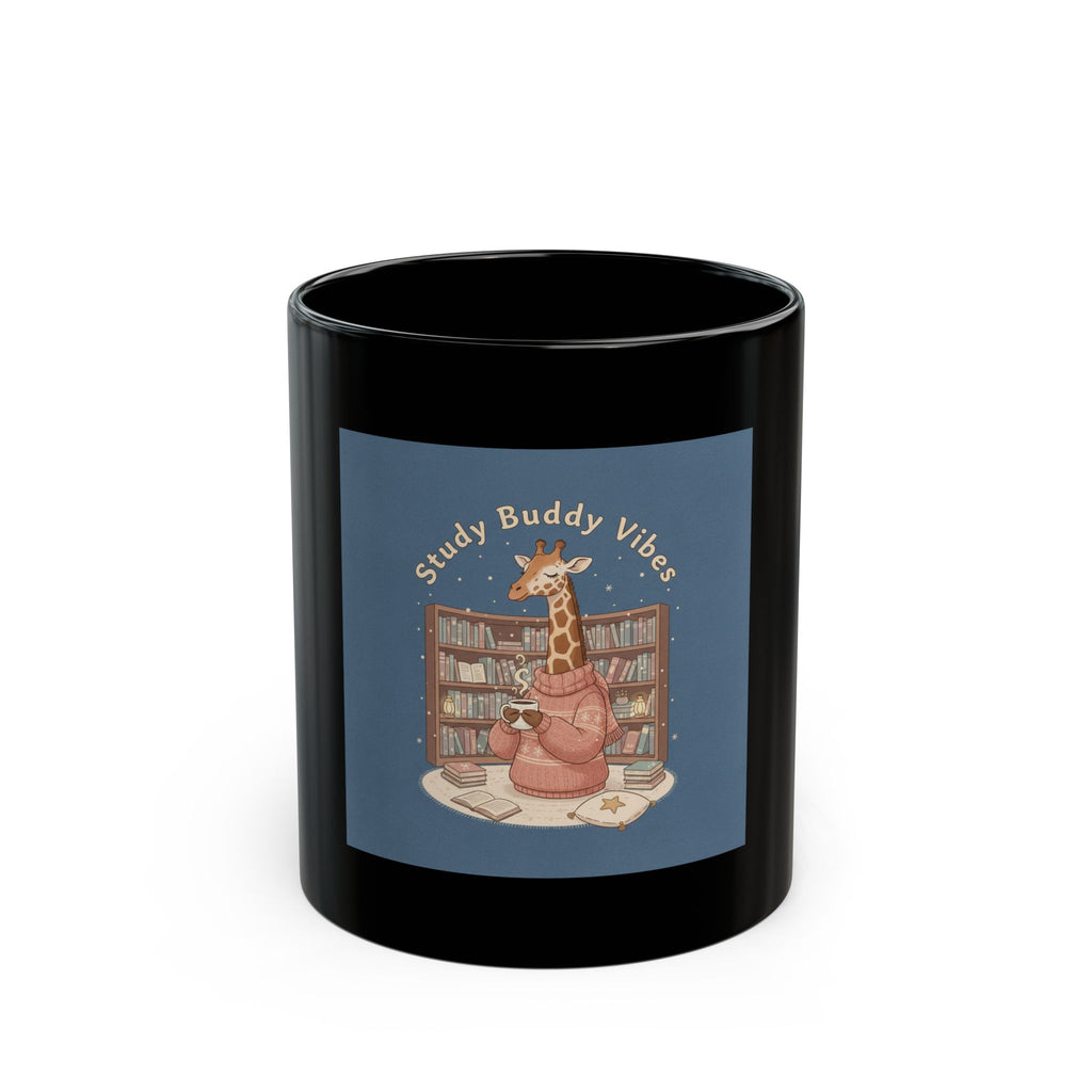 Bunny Black Mug 11oz – Study Buddy Vibes