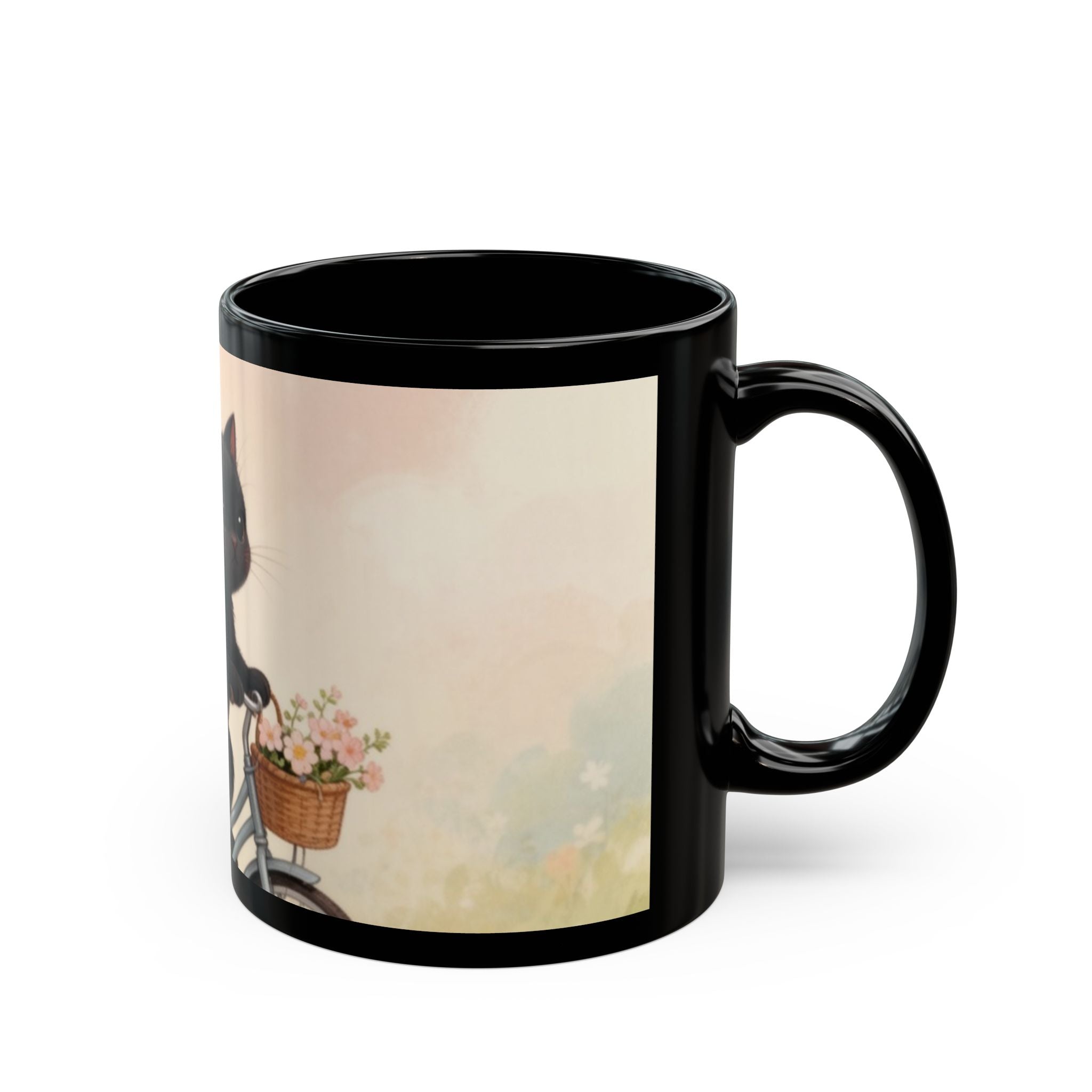 JUST KEEP GOING Black Mug 11oz