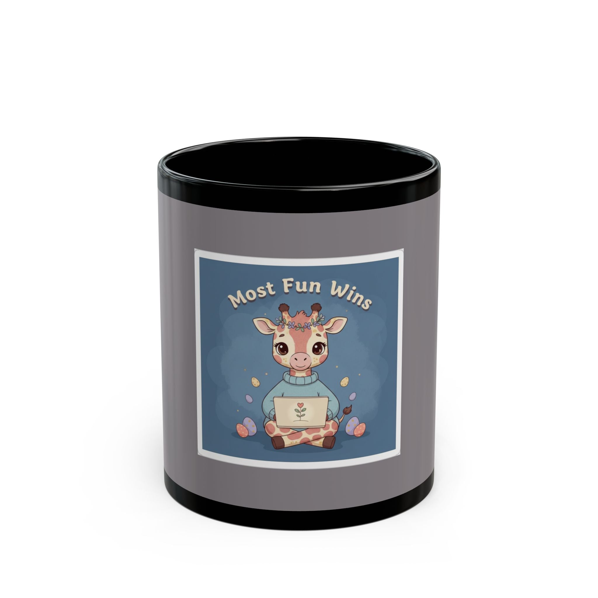 Giraffe Black Mug 11oz – Most Fun Wins