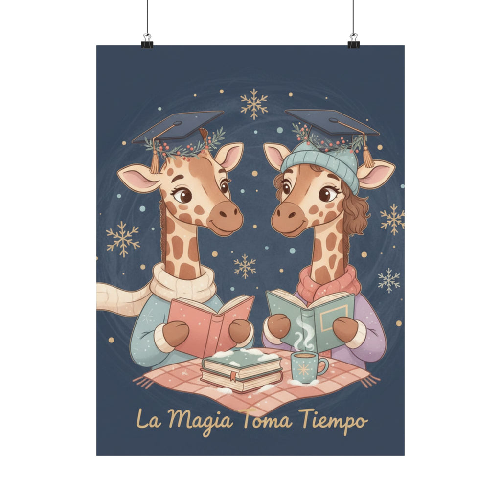 La Magia Toma Tiempo Giraffe Poster