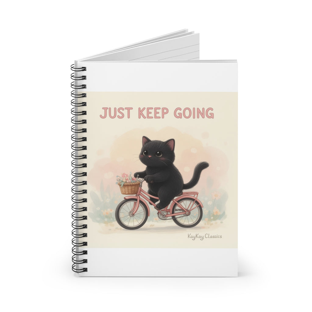 JUST KEEP GOING Spiral Notebook