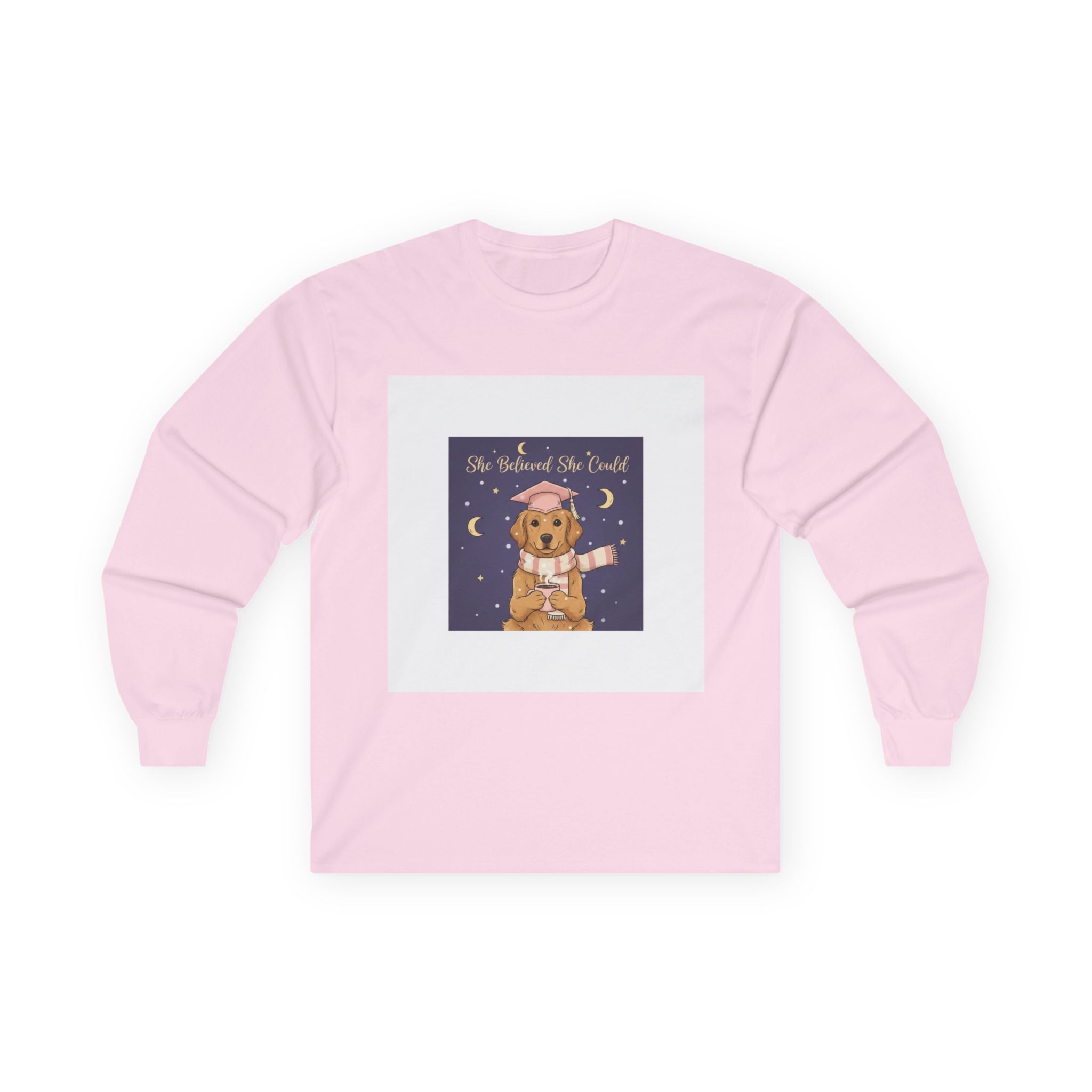 Bear Long Sleeve Tee – She Believed She Could