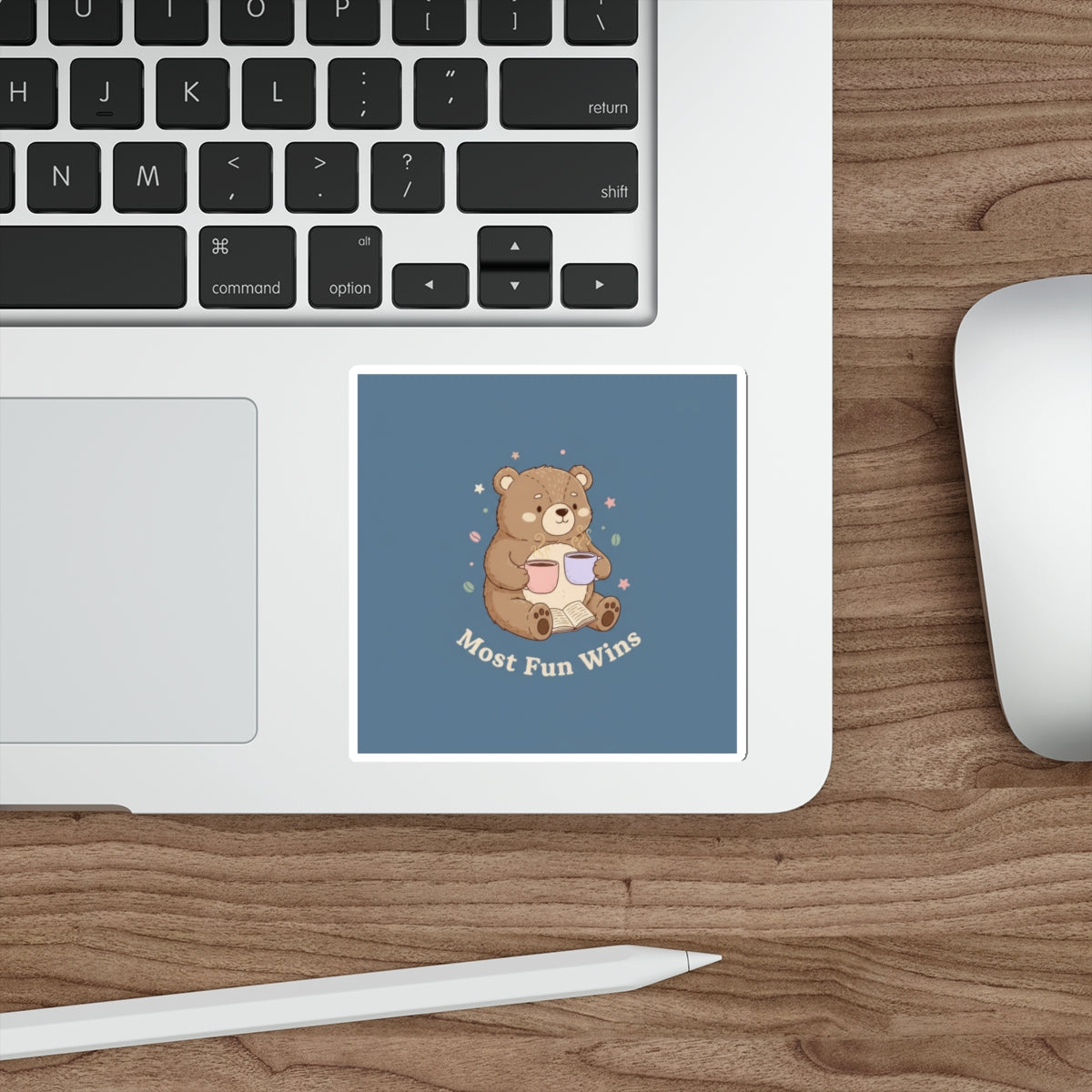 Bear Die-Cut Sticker – Most Fun Wins