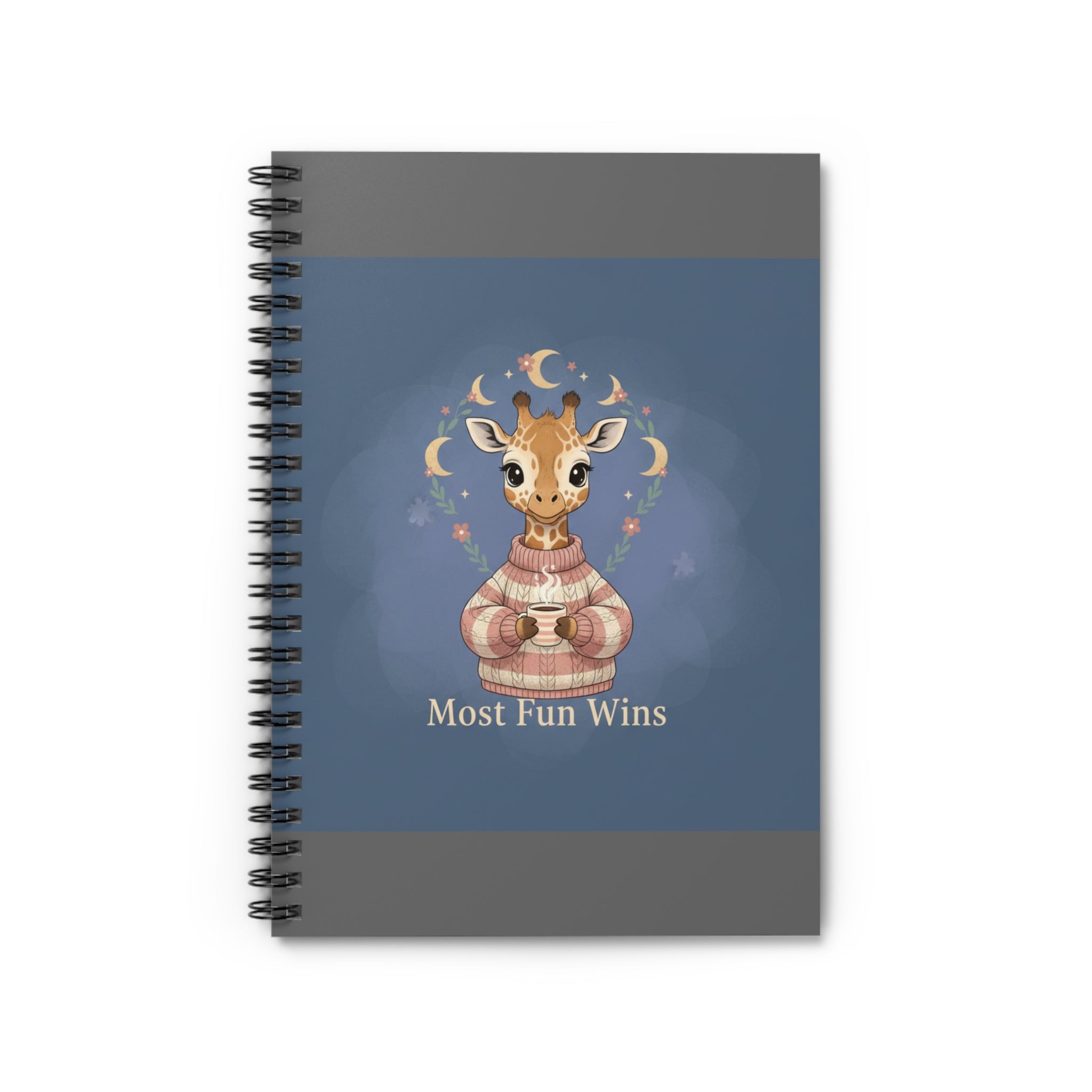Giraffe Spiral Notebook – Most Fun Wins