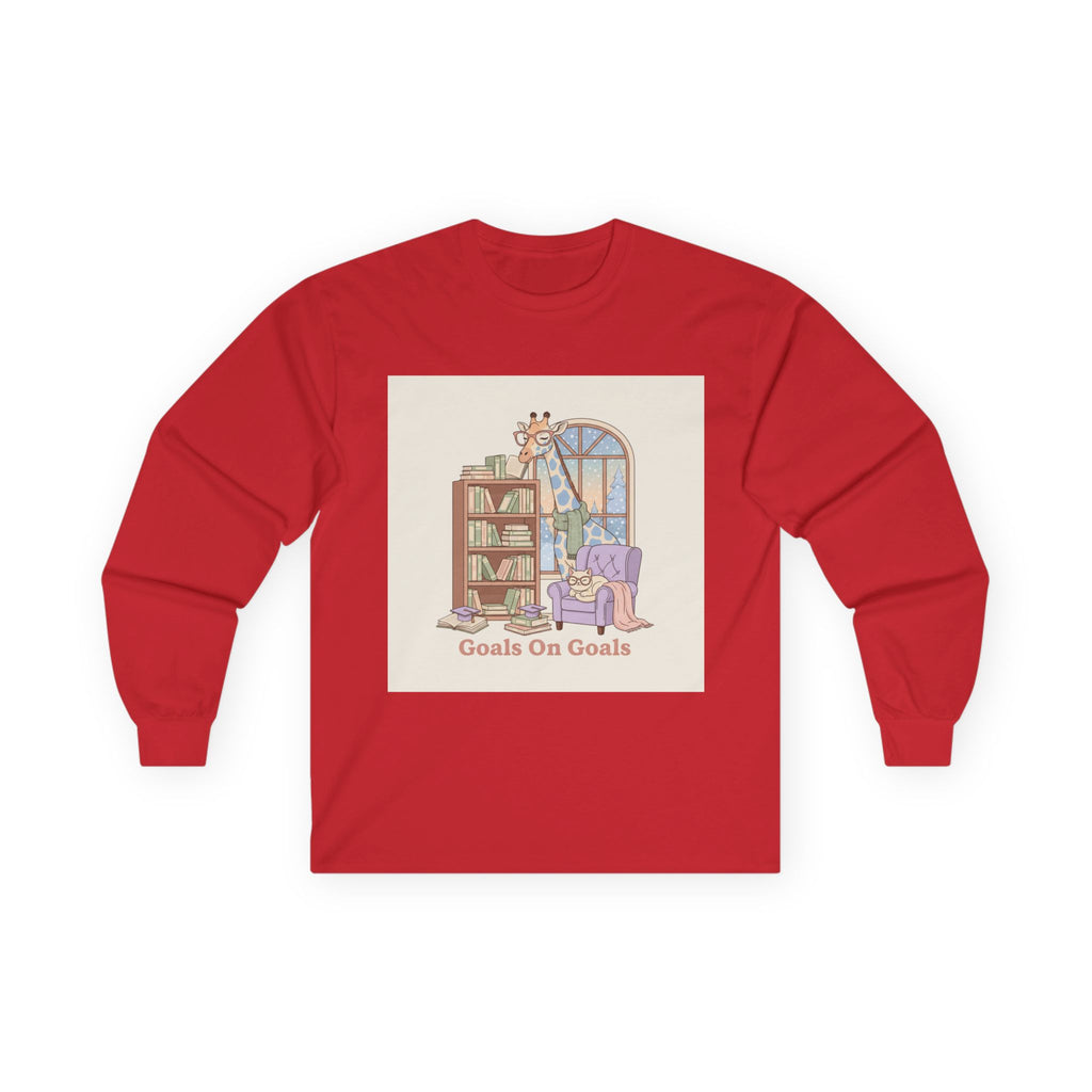 Goals On Goals Giraffe Long Sleeve Tee