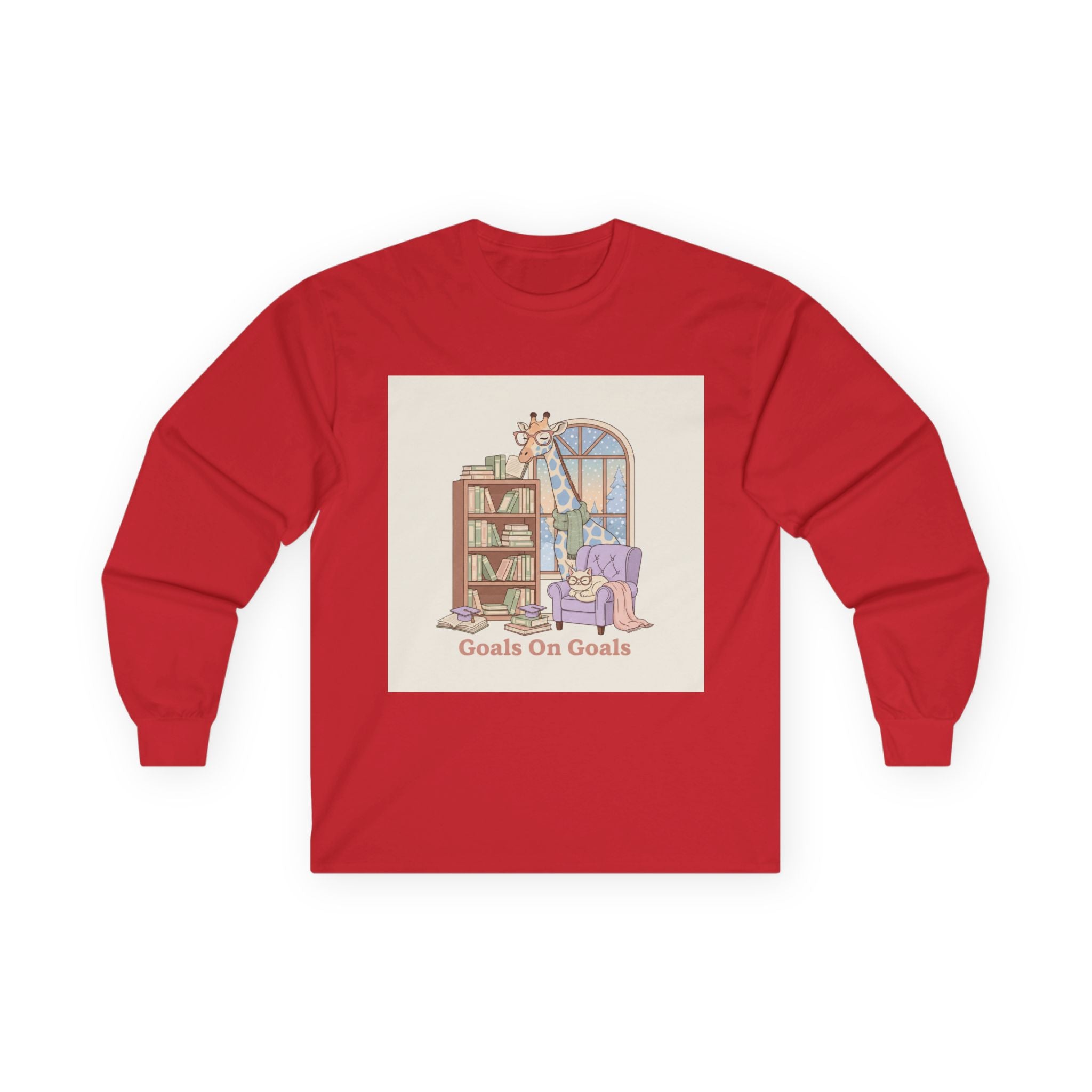 Goals On Goals Giraffe Long Sleeve Tee