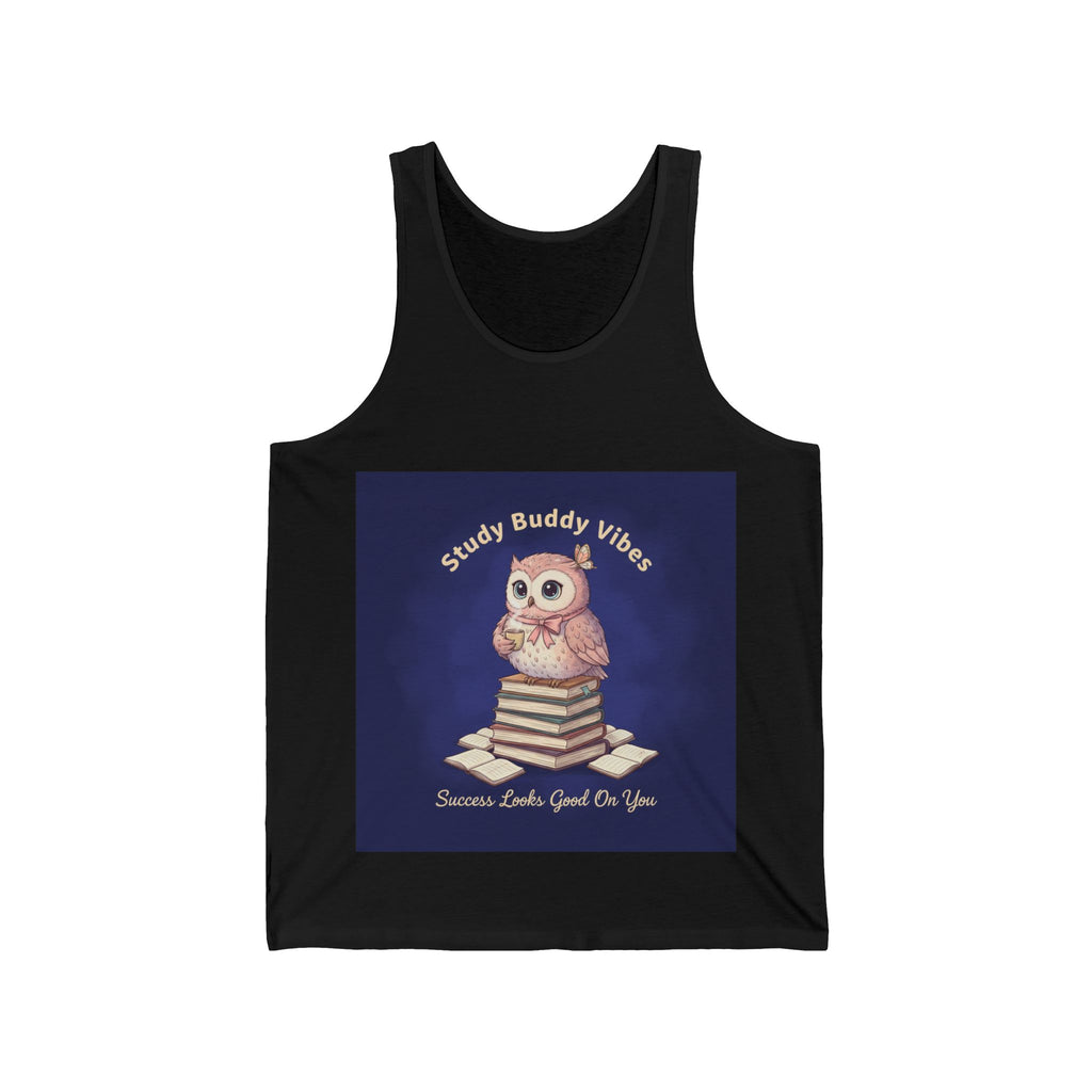 Owl Tank Top – Study Buddy Vibes Success Looks Good on