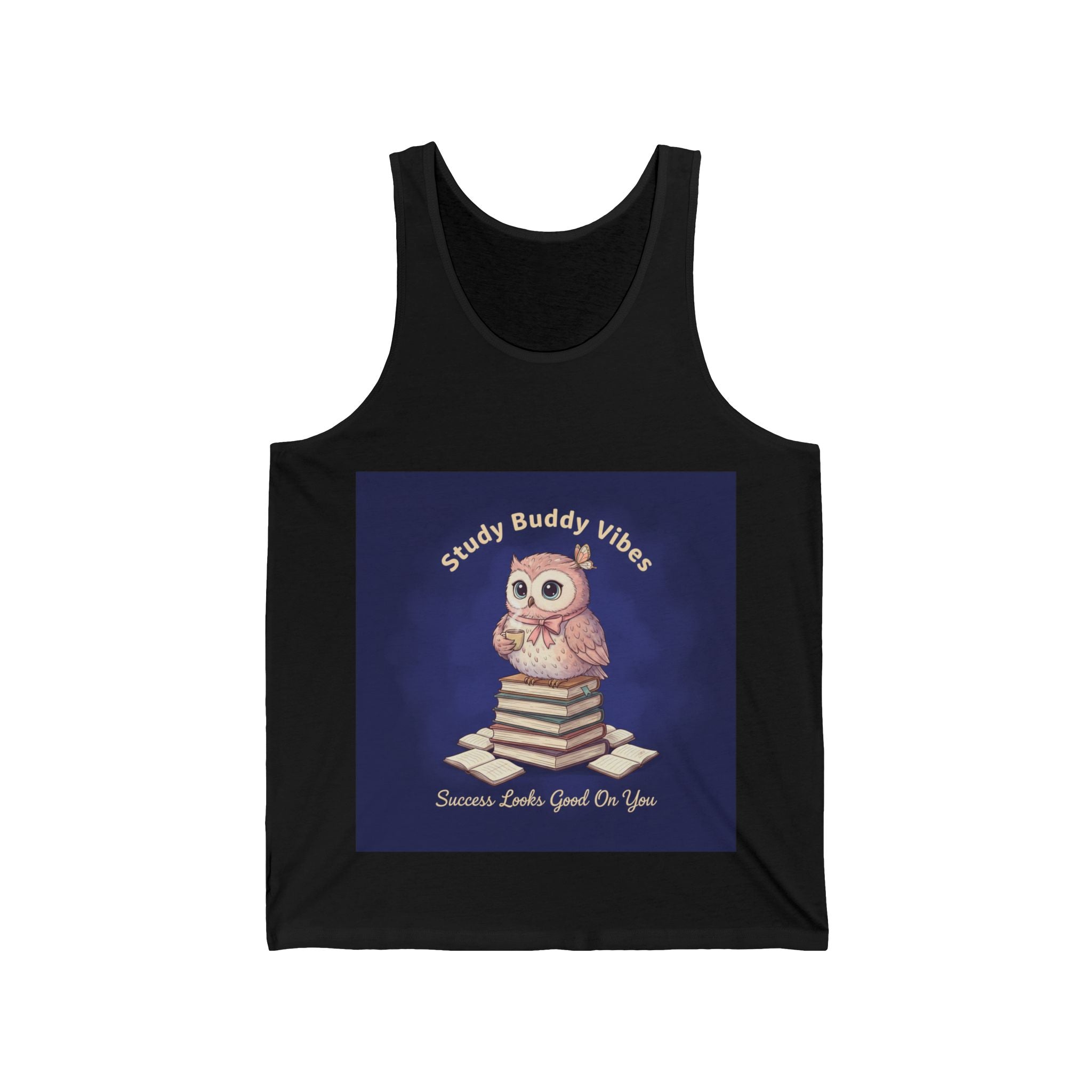 Owl Tank Top – Study Buddy Vibes Success Looks Good on