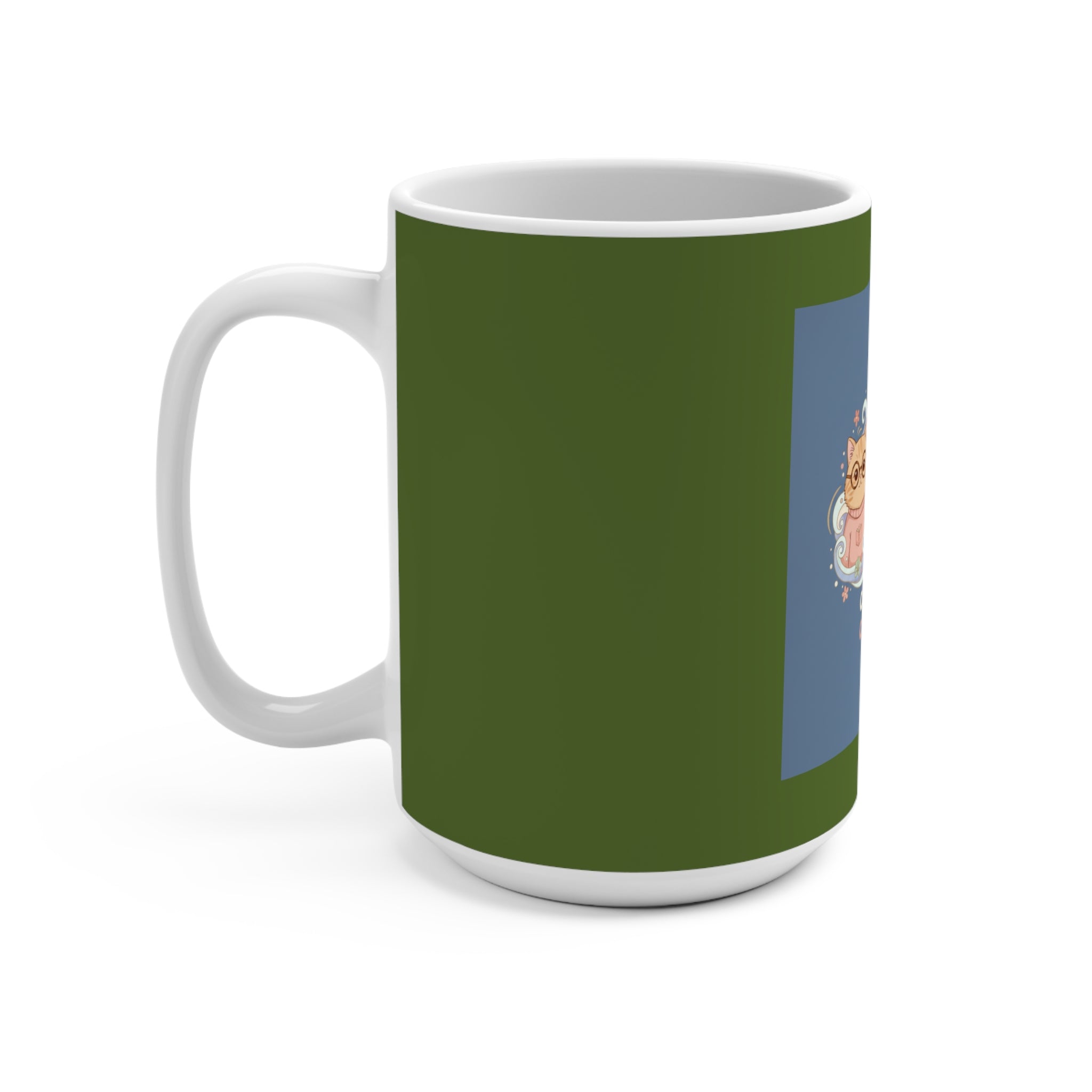Cats With Glasses Mug 15oz – Coffee and Confidence