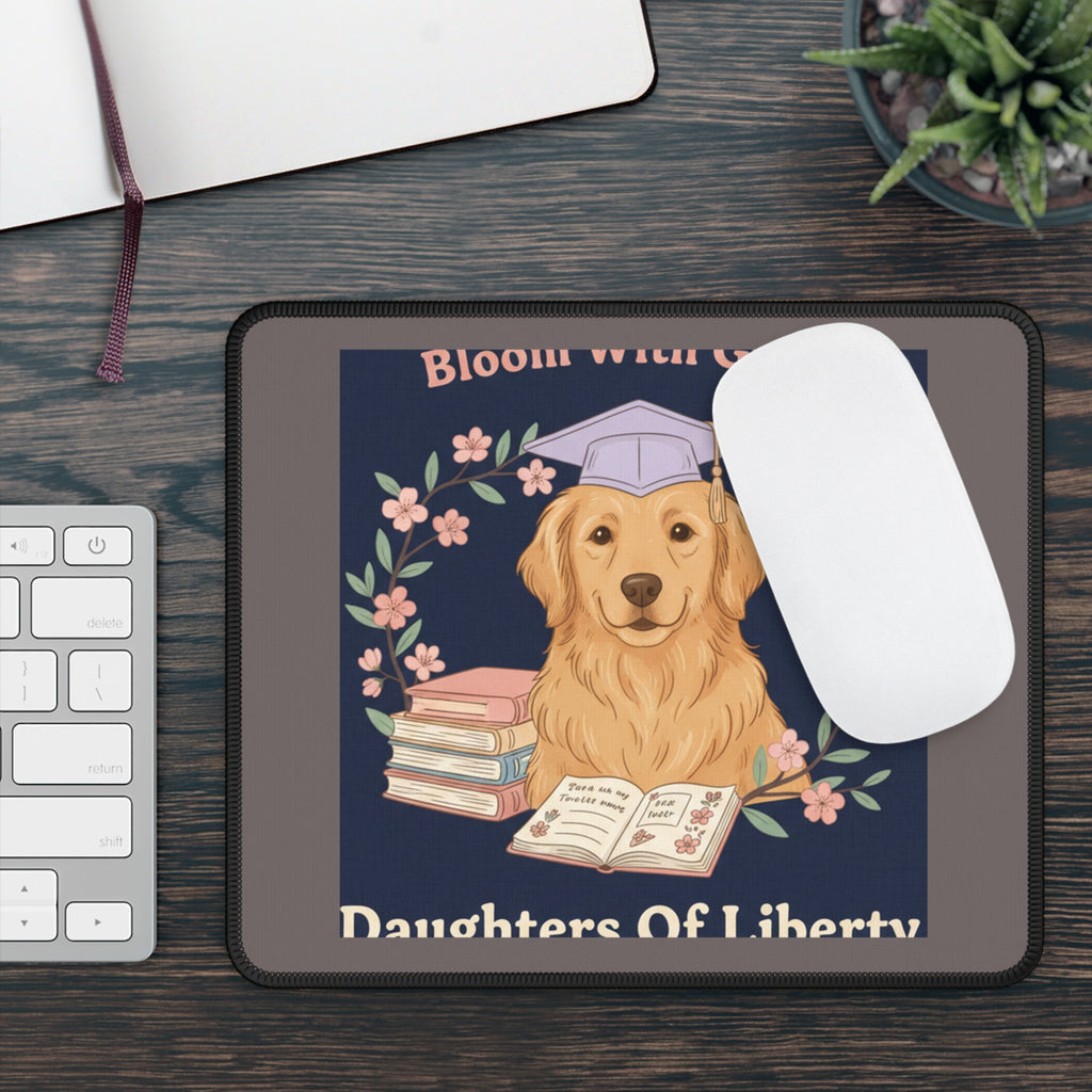 Golden Retriever Mouse Pad – Bloom With Grace