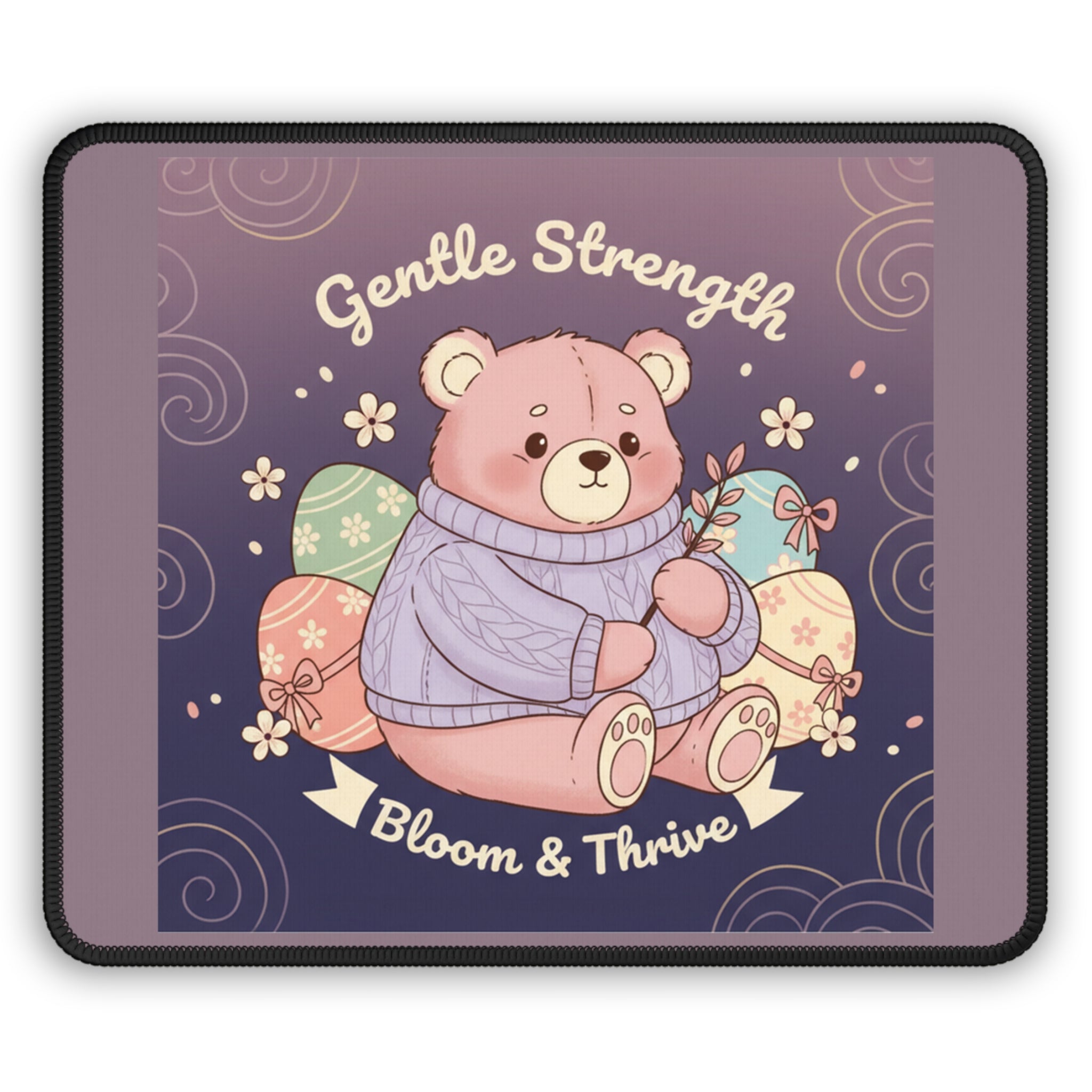 Bear Mouse Pad – Gentle Strength Bloom Thrive