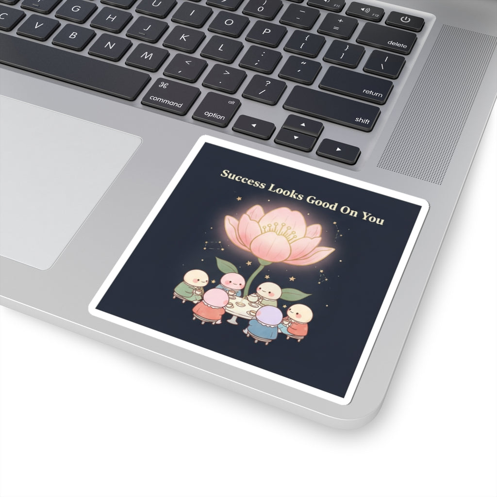 Tiny Chibi Creatures Kiss-Cut Sticker – Success Looks Good on You
