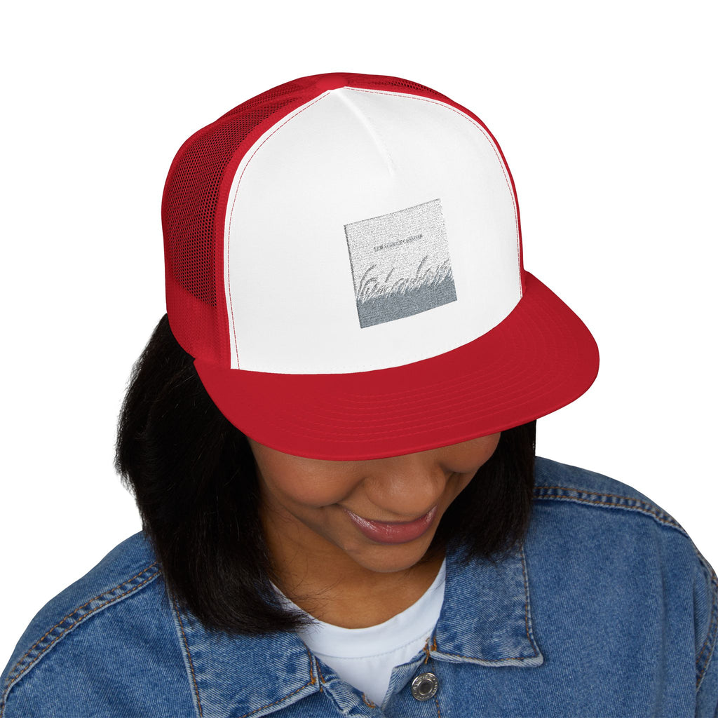 "LET THINGS UNFOLD" Black Cat Trucker Cap | College Girl Gift | Fashion | KayKay Classics