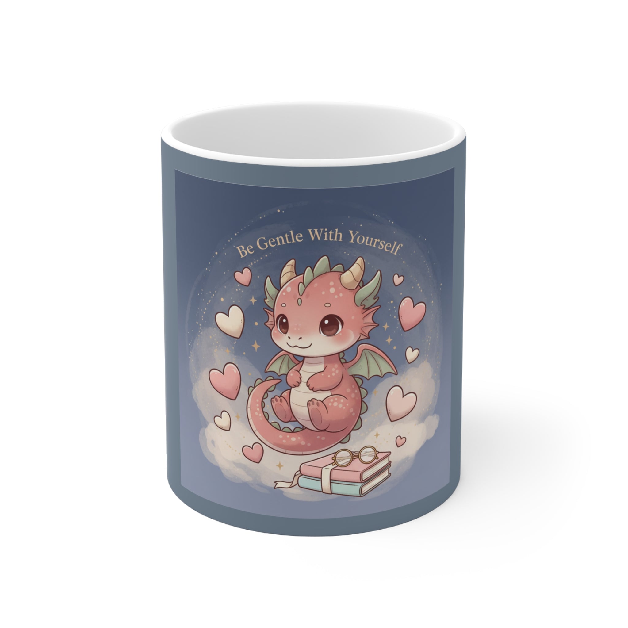 Cats With Glasses Mug 11oz – Be Gentle With Yourself