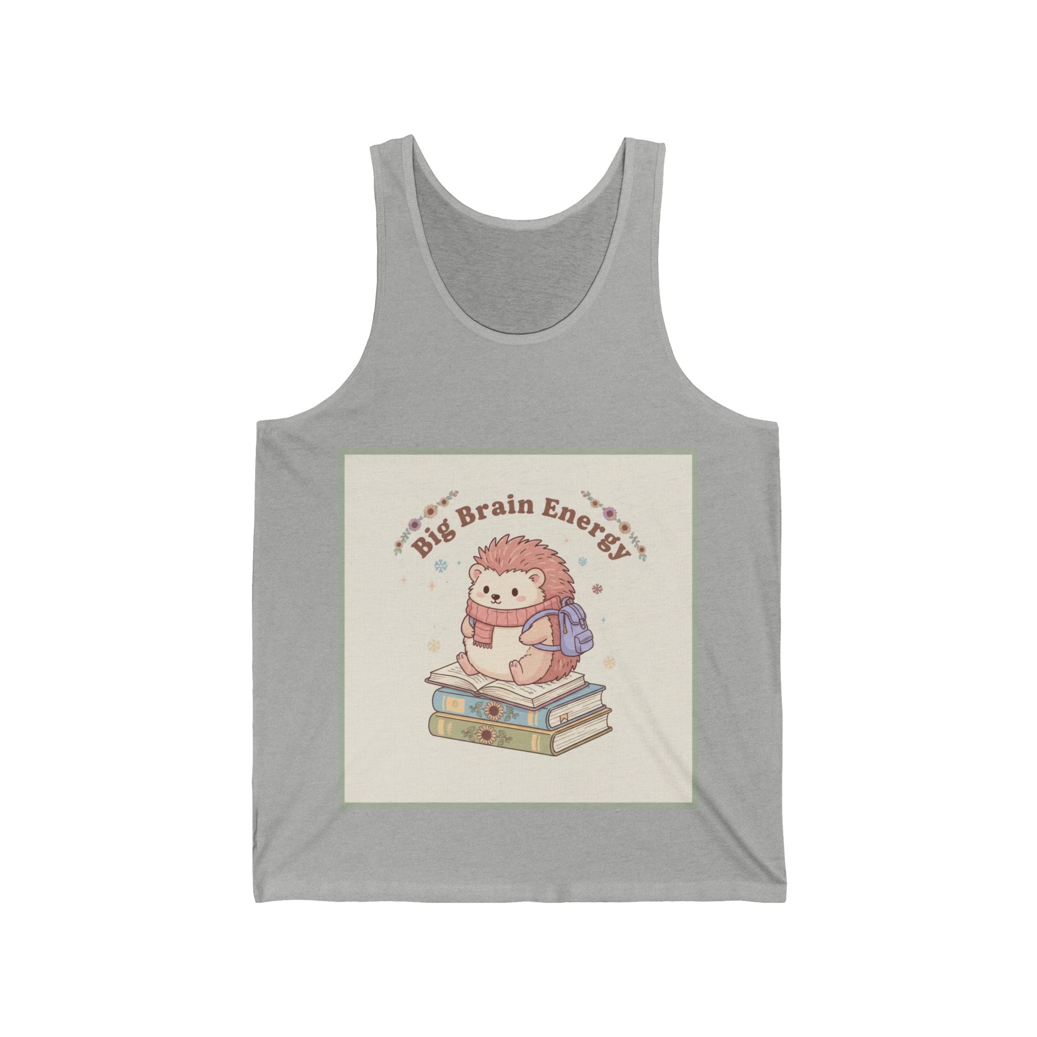 Big Brain Energy Hedgehog Tank Top